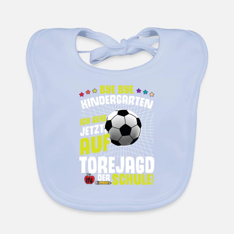 Bye Bye Kindergarten Einschulung Baby Bio-Lätzchen