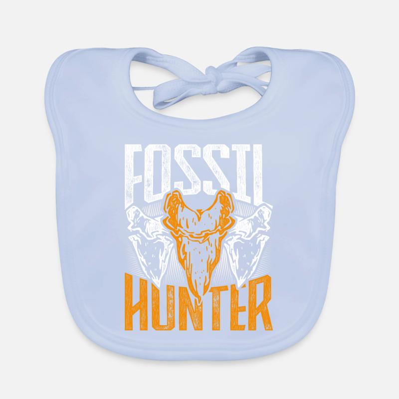 Fossil Hunter Paleontology Paleontologist Organic Baby Bibs
