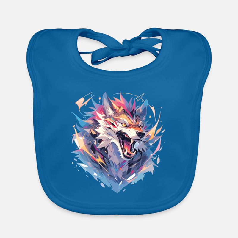 Polygone de loup Bavoir bio Bébé