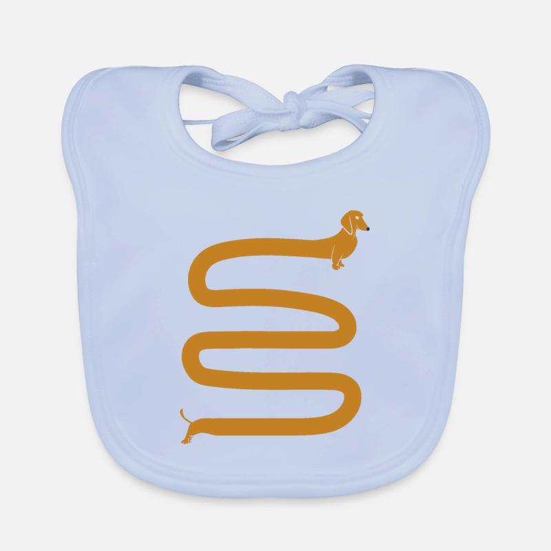 Teckel long Bavoir bio Bébé