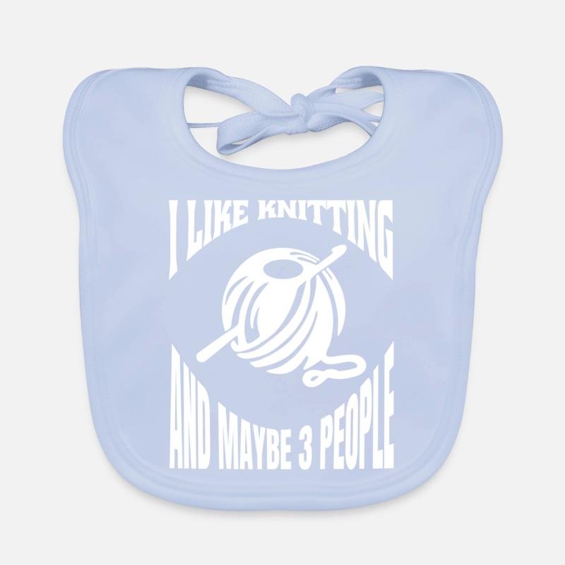 Knitter Crochet Knitting Seamstress Tailor Organic Baby Bibs