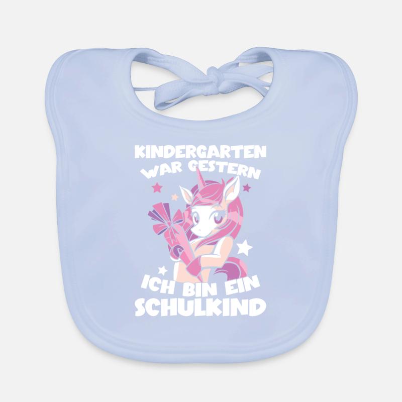 Kindergarten War Gestern Ich Bin Ein Schulkind Baby Bio-Lätzchen