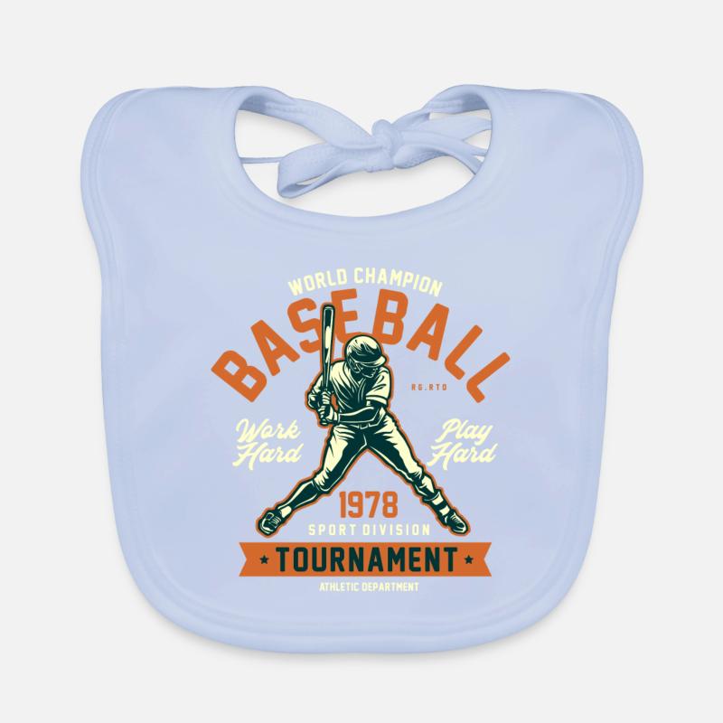 Baseball-Grafik Baby Bio-Lätzchen