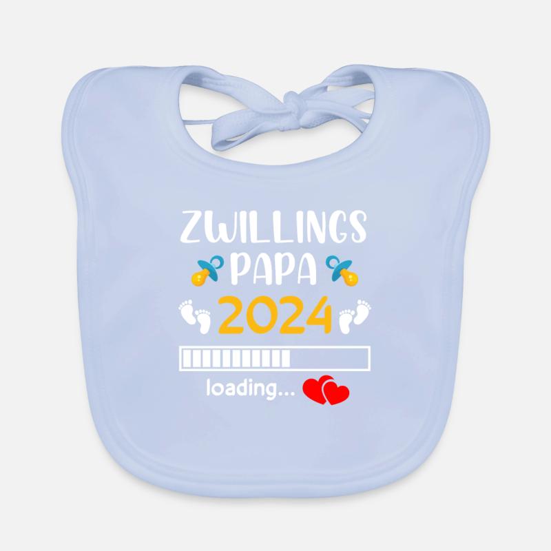 Zwillingspapa 2024 Baby Bio-Lätzchen