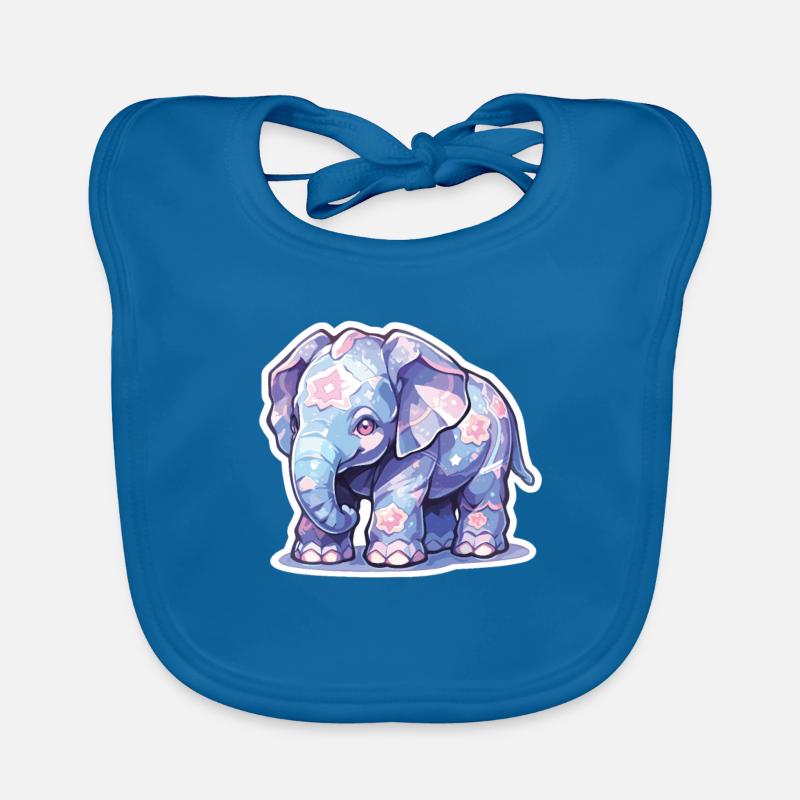 Éléphant Éléphant Éléphant Bébé Pachyderme Bavoir bio Bébé