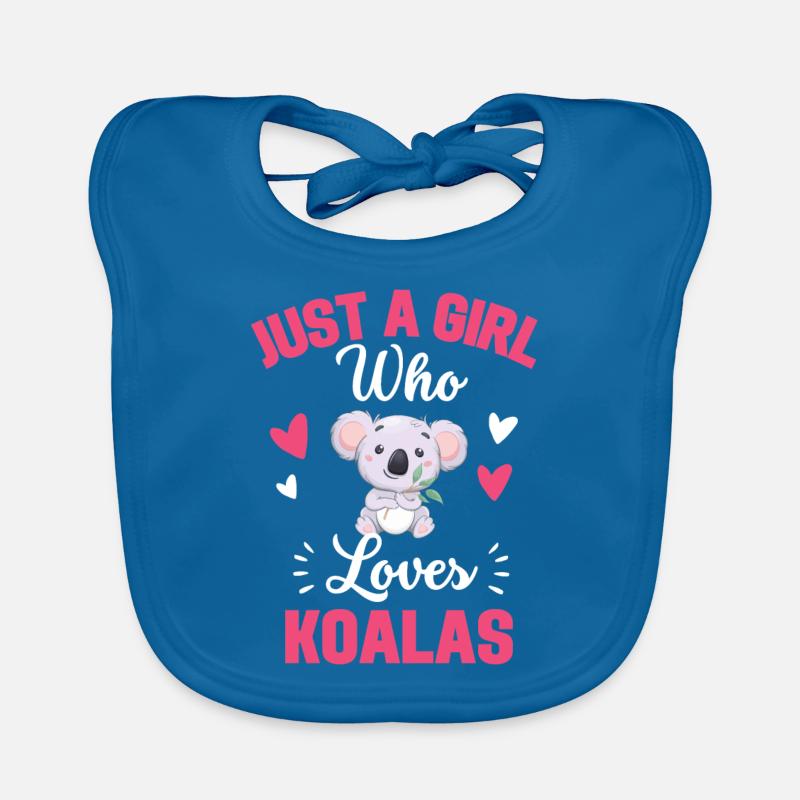 Australien Tier Koala Mädchen Geschenk Koala Baby Bio-Lätzchen