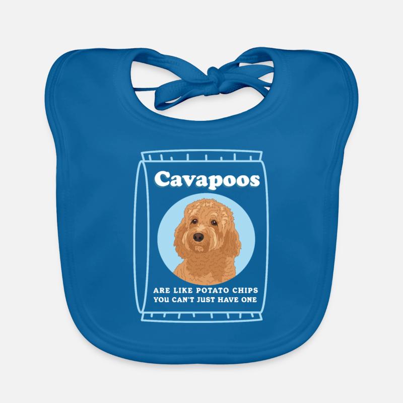 Chien Cavapoo | Cadeau du propriétaire de chien Cavoodle Bavoir bio Bébé