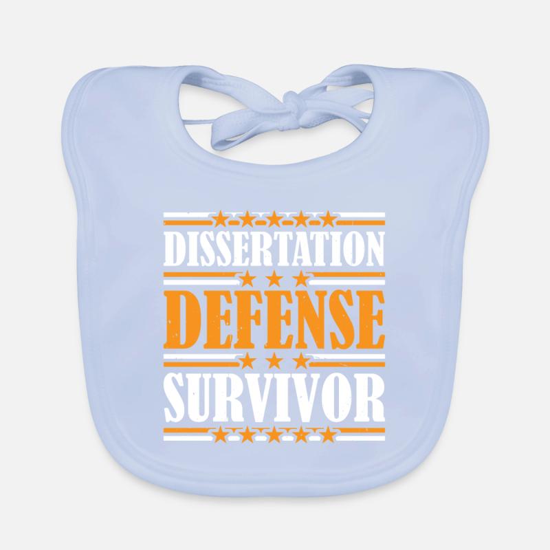 Dissertation Defense Survivor 9 Baby Bio-Lätzchen