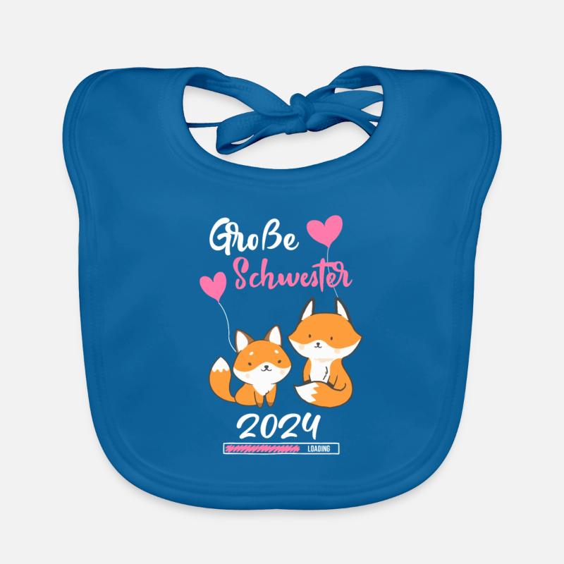 Große Schwester 2024 Baby Bio-Lätzchen