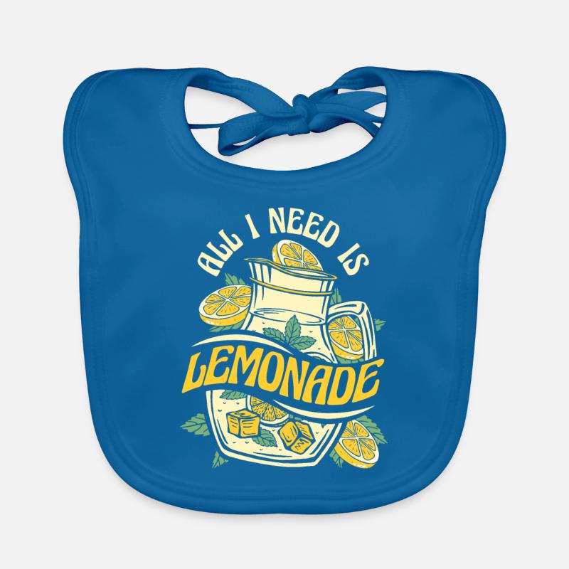All I Need Is Lemonade Lemonade Lemonade Organic Baby Bibs