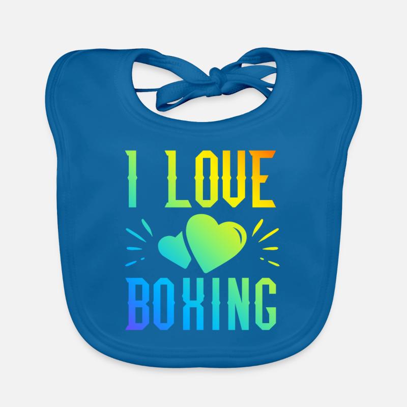 J’adore la boxe Bavoir bio Bébé