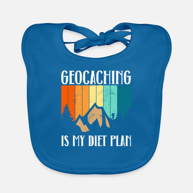 Le géocaching est mon régime alimentaire - Geocaching Bavoir bio Bébé