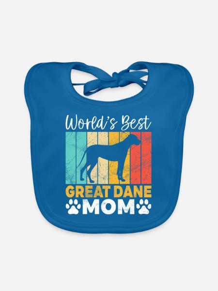 Great Dane Gifts - Baby Bio-Lätzchen - Pfauenblau