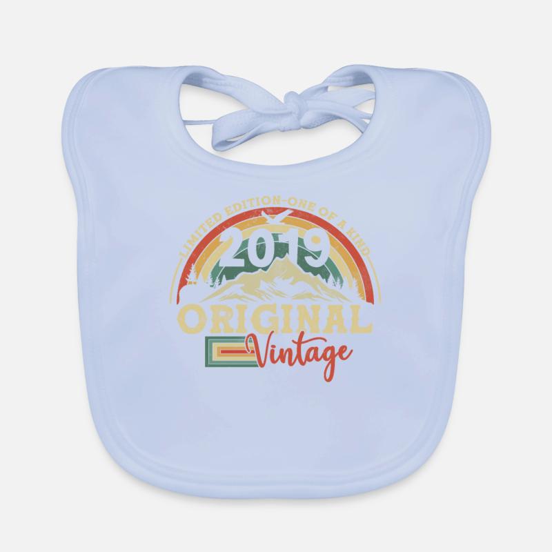 Original Vintage 2019 Geburtstagsgeschenk Baby Bio-Lätzchen