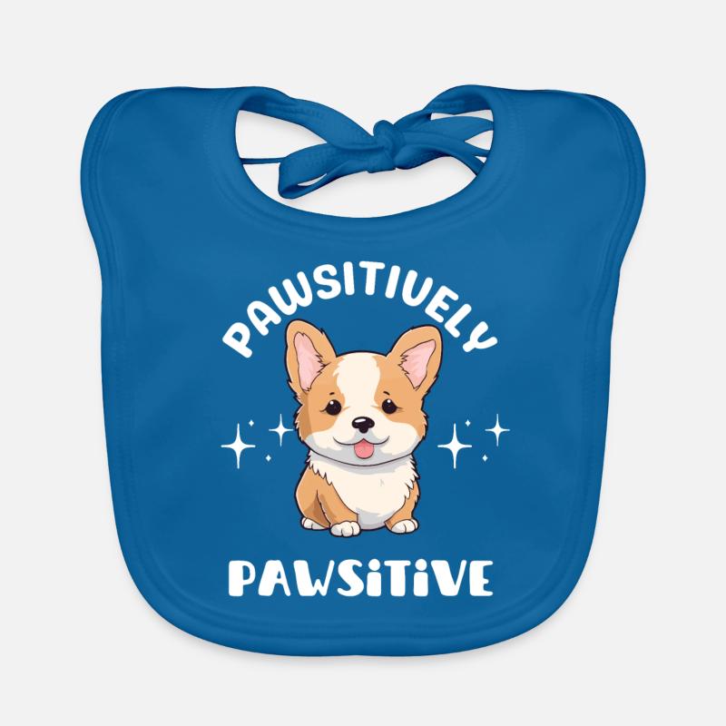 Pawsitively Pawsitive Corgi Organic Baby Bibs