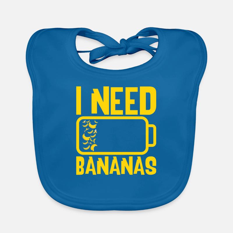 I Need Bananas Fruit Organic Baby Bibs