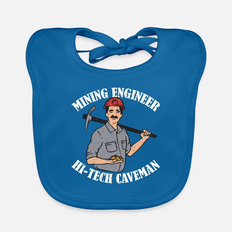 Gold Gold Mining Gold Mining Caveman Organic Baby Bibs