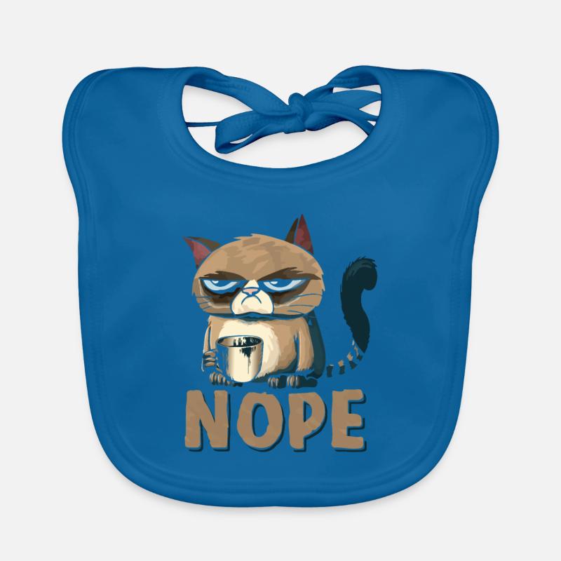 Nope Katze Baby Bio-Lätzchen