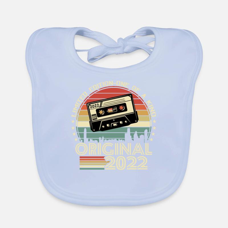 Retro B-Day Gift '22 Organic Baby Bibs