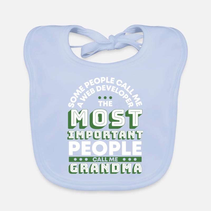 Web Entwickler Webdeveloper Oma Baby Bio-Lätzchen