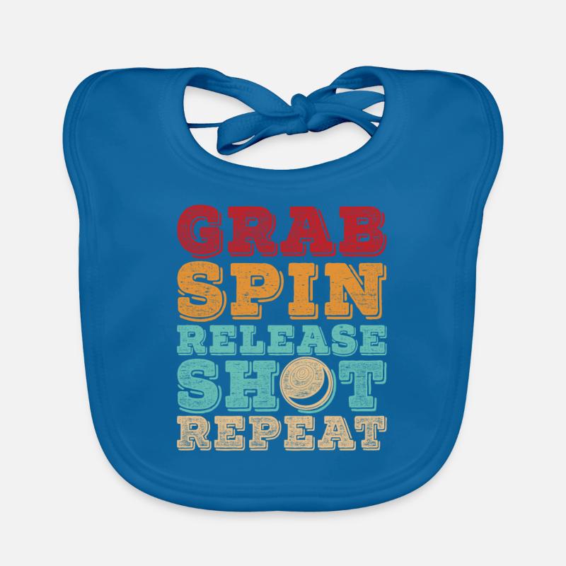 Shot Put Grab Spin Release Sho Repeat Organic Baby Bibs