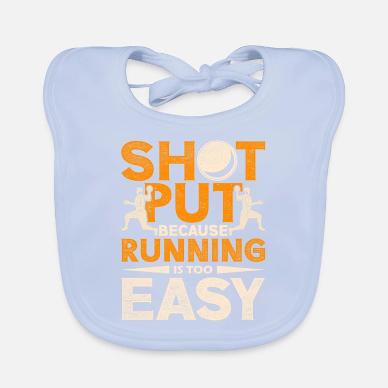 Lancer du poids Bavoir bio Bébé