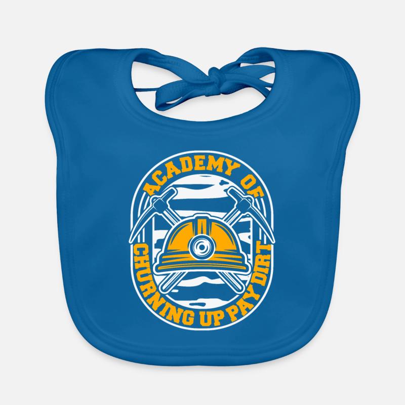 Engineer Academy Mining Engineer Organic Baby Bibs