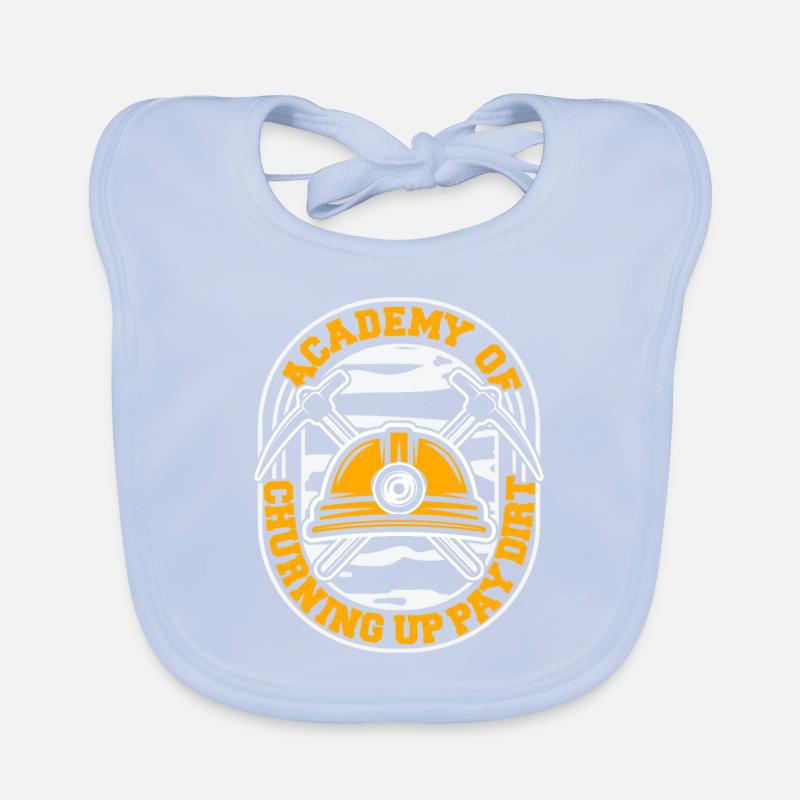 Engineer Academy Mining Engineer Organic Baby Bibs