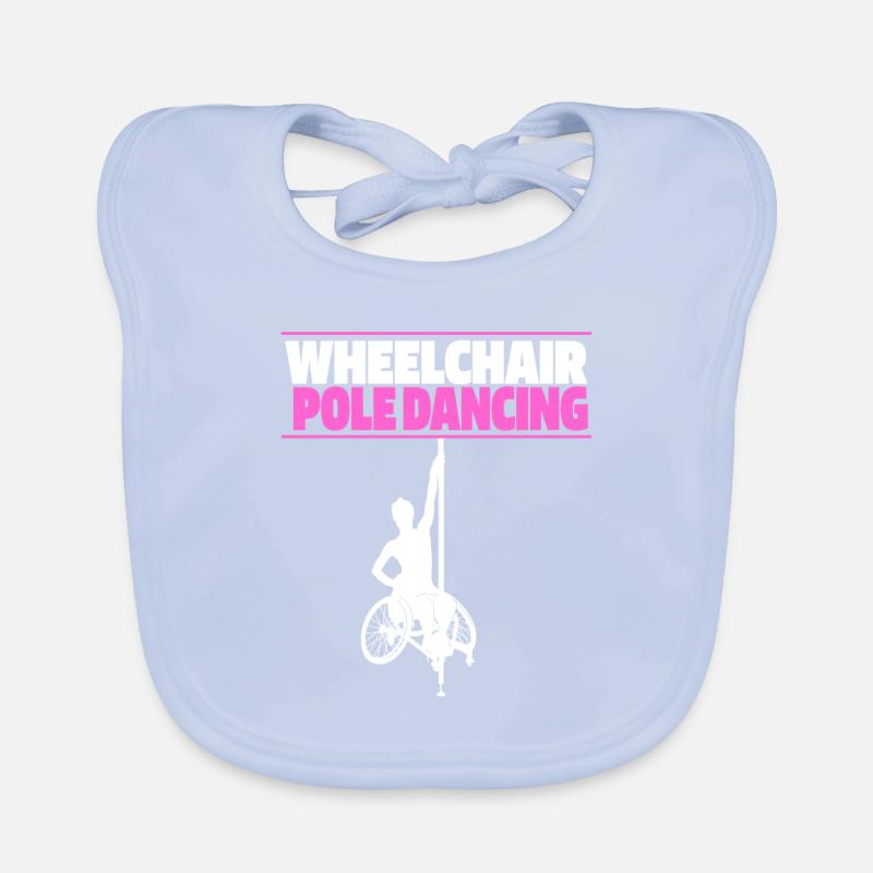 Pole Dancing Rollstuhl Baby Bio-Lätzchen