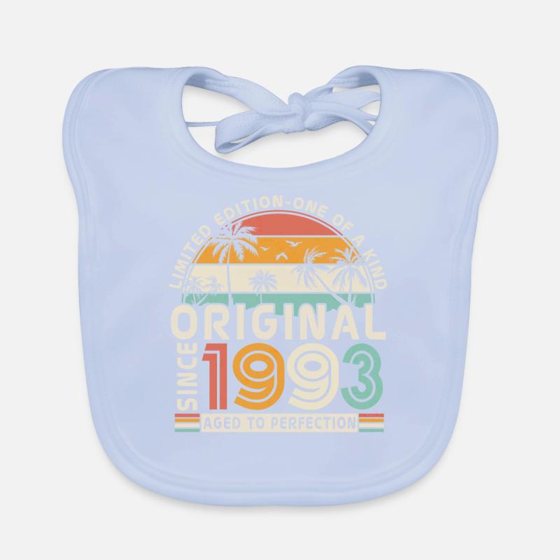 1993 Jubiläum, Retro-Geschenk Baby Bio-Lätzchen