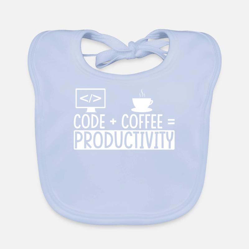 Coder Kaffee Geschenk Baby Bio-Lätzchen