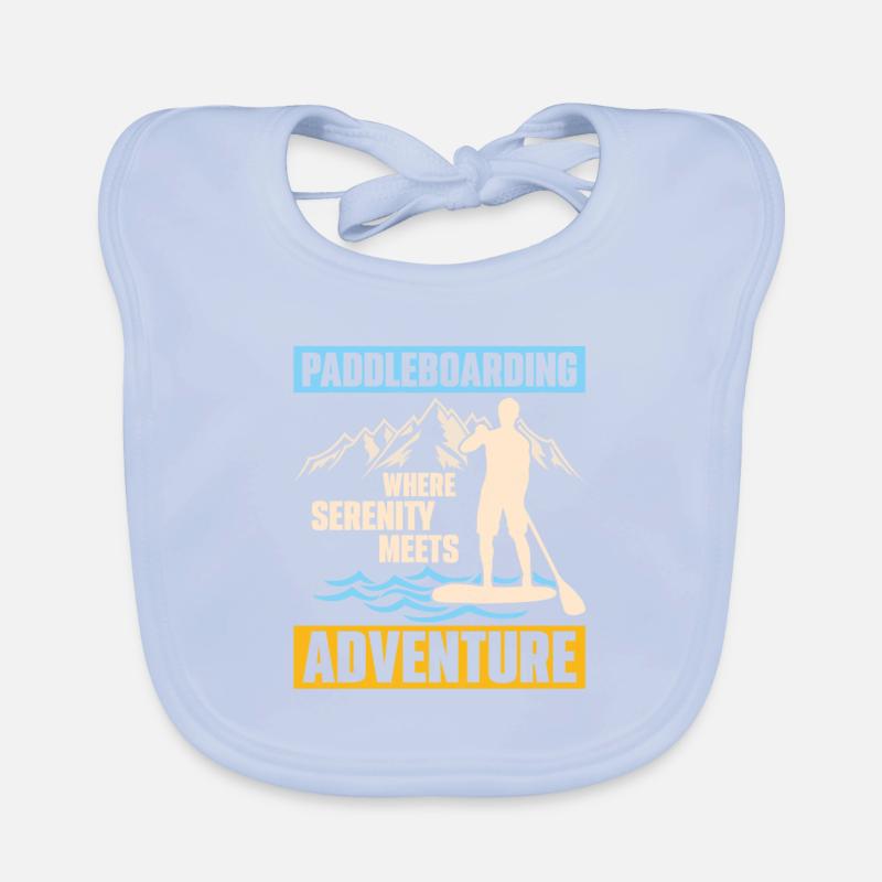 Paddleboarding Where Serenity Stand Up Paddle Baby Bio-Lätzchen
