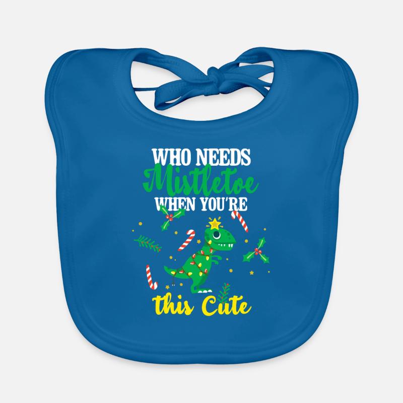 Who needs a mistletoe when you see this Organic Baby Bibs
