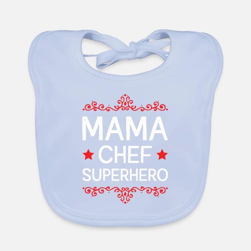Mama Chef Superheld Mutter Baby Bio-Lätzchen