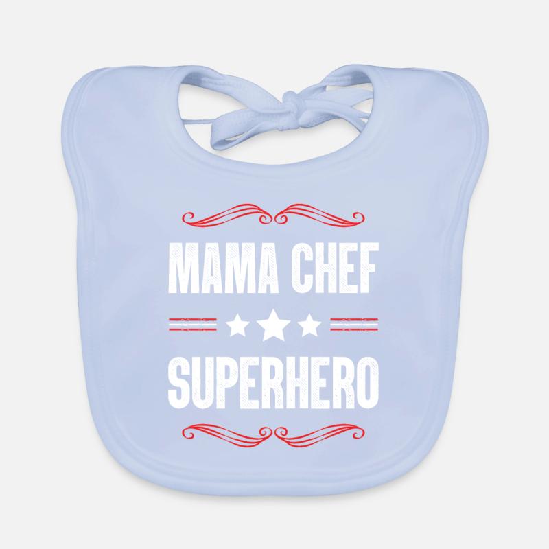 Mama Chef Superheld Mutter Baby Bio-Lätzchen