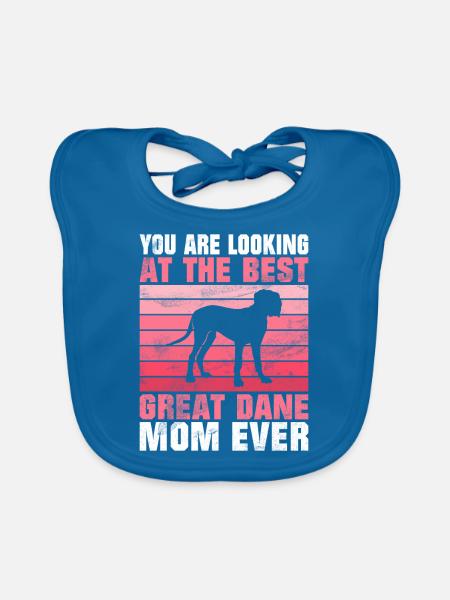 Great Dane Gifts - Baby Bio-Lätzchen - Pfauenblau