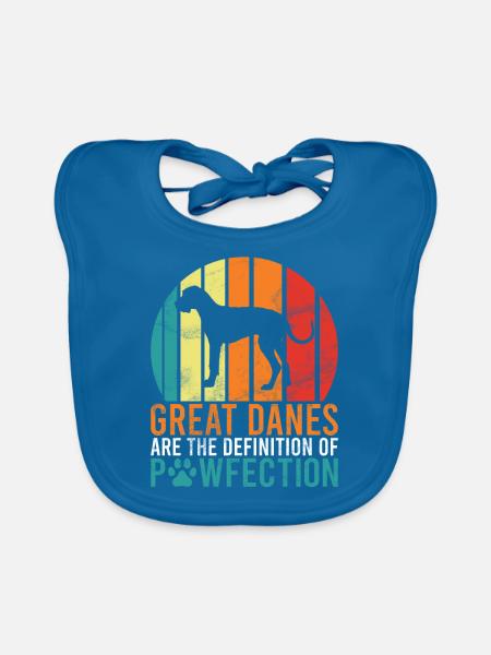 Great Dane Gifts - Baby Bio-Lätzchen - Pfauenblau
