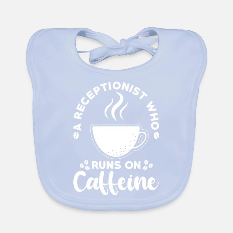 Receptionist Gift Receptionist Coffee Organic Baby Bibs