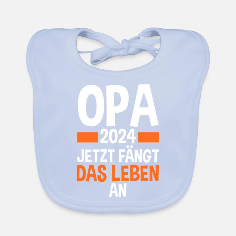 Werdender Opa 2028 Baby Bio-Lätzchen
