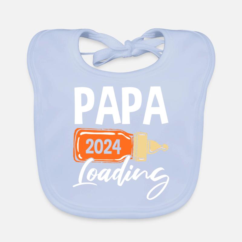 Werdender Papa 2024 Baby Bio-Lätzchen
