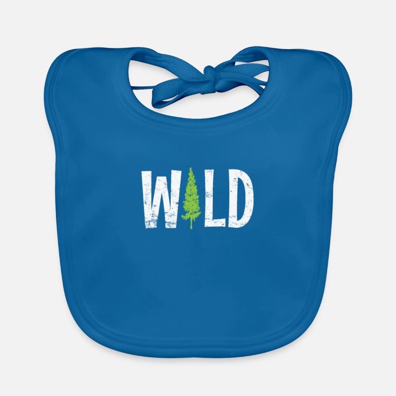 Wild Forest Tree Nature Leaves Organic Baby Bibs