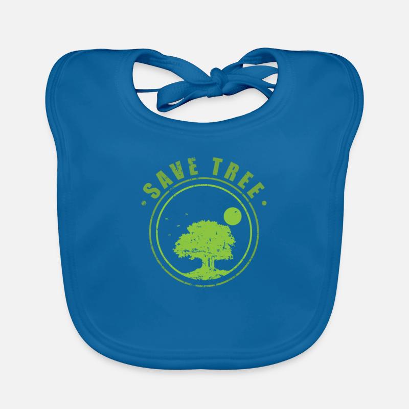 Save Tree Nature Forests Leaves Environment Organic Baby Bibs