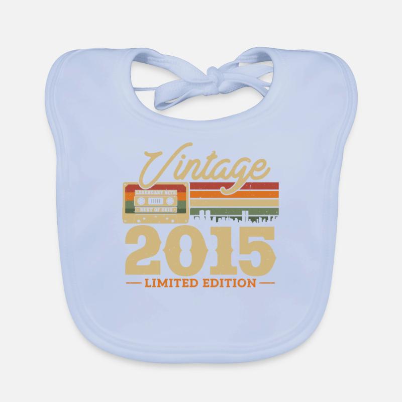 Vintage Geburtstagsgeschenk 2015 Baby Bio-Lätzchen