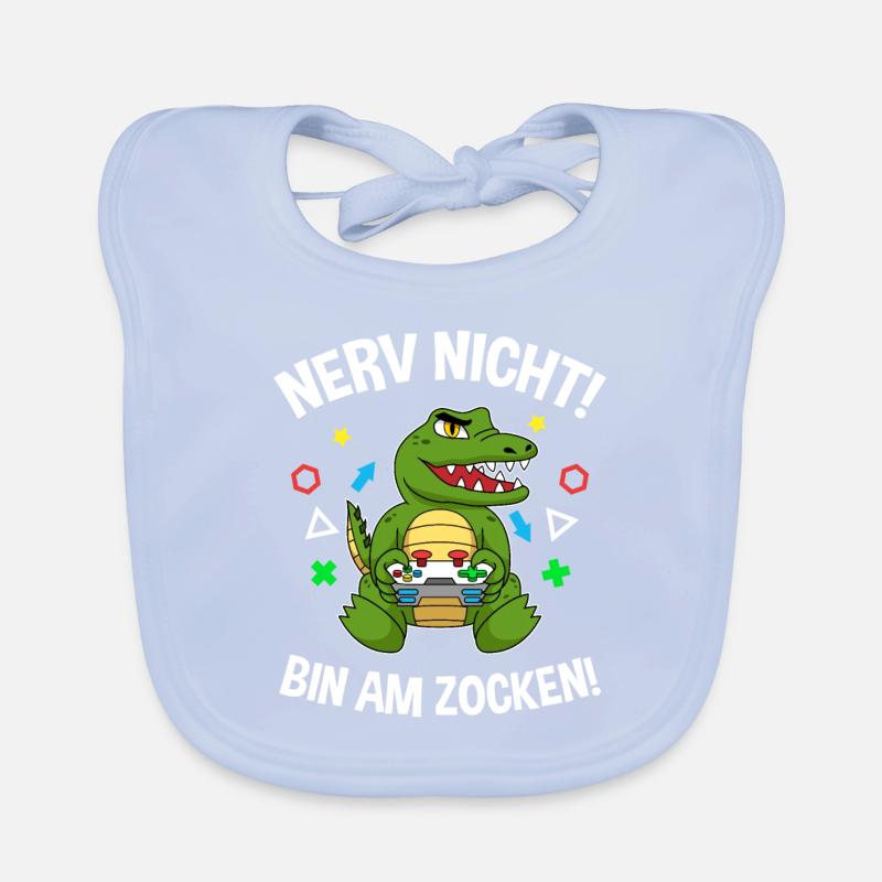 Controller Videospiel Zocker Gamer Computerspiel Baby Bio-Lätzchen