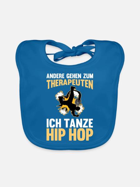 Hip Hop Tänzer - Baby Bio-Lätzchen - Pfauenblau