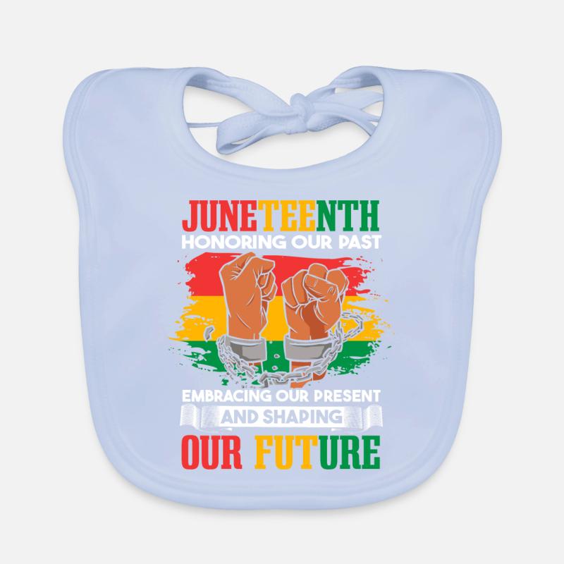Juneteenth Honoring Our Past Organic Baby Bibs