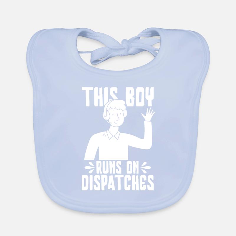 Garçon du centre de contrôle des appels d’urgence Bavoir bio Bébé