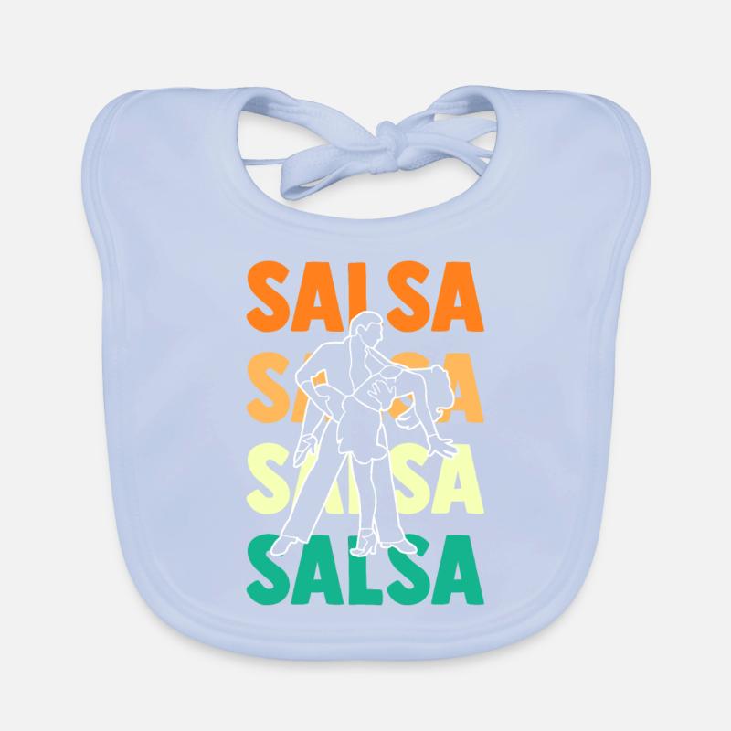 Salsa Dance Dancer Organic Baby Bibs