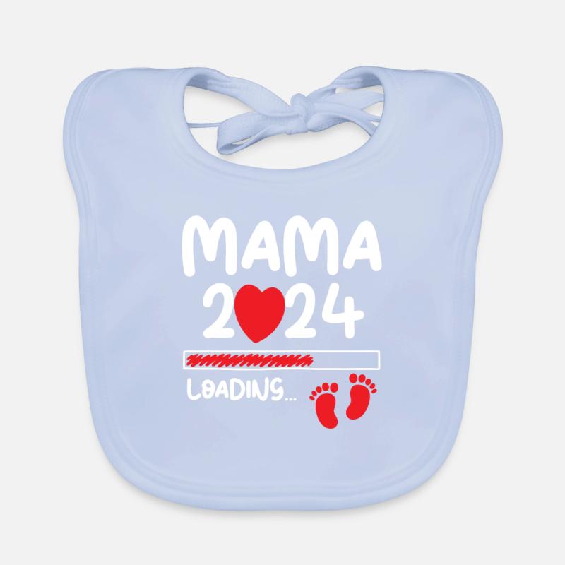 Mama Loading 2024 Baby Bio-Lätzchen