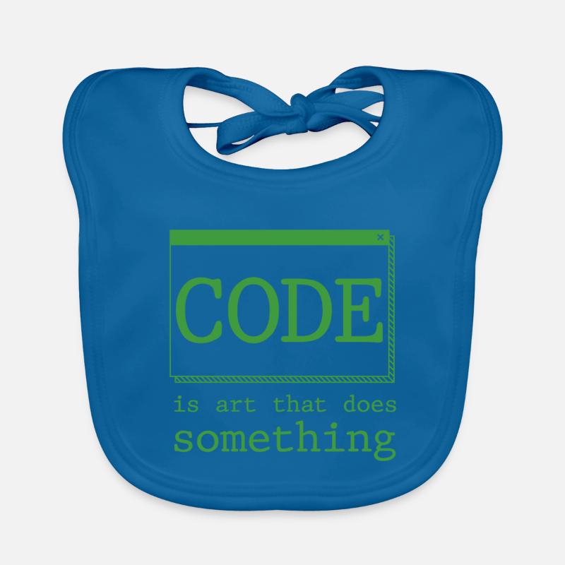 Code Is Art That Does Something 2 Organic Baby Bibs